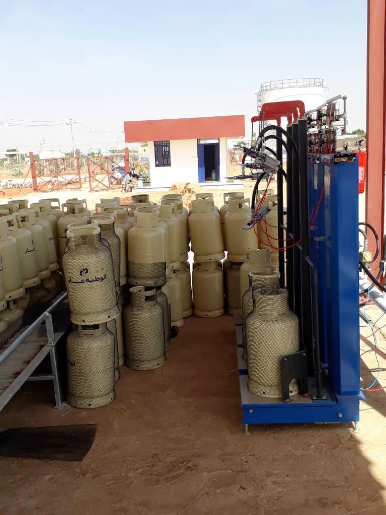 The LPG Filling Station is equipped with precision electronic scales to ensure compliance with quality and safety standards during distribution.